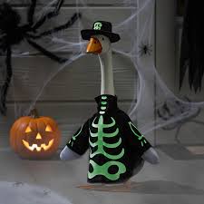 Giddy the Porch Goose Skeleton Glow in the Dark Outfit