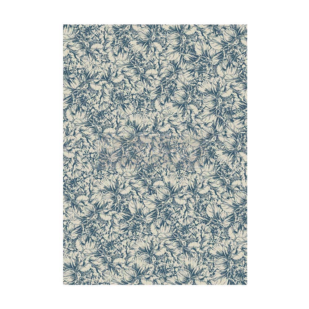 Blue Wallpaper Fiber Tissue Paper - 23.4x33.1