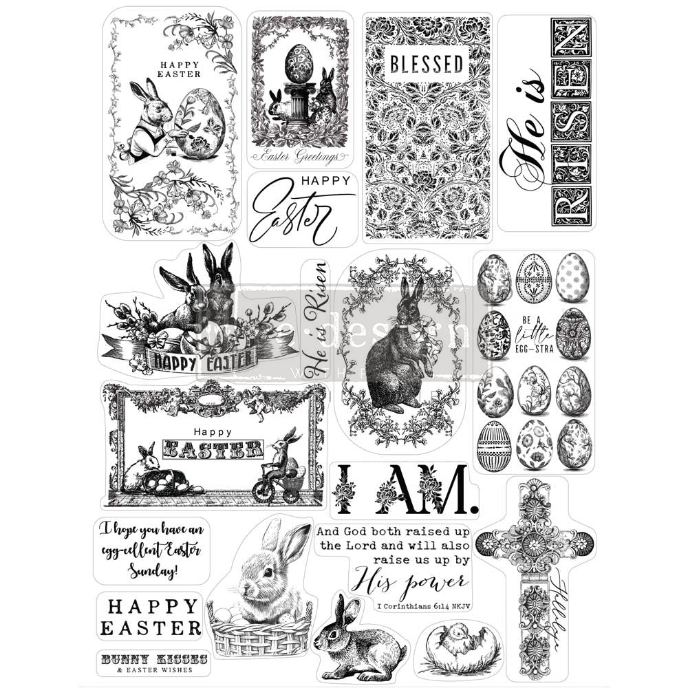 Clear Cling Stamp - Easter