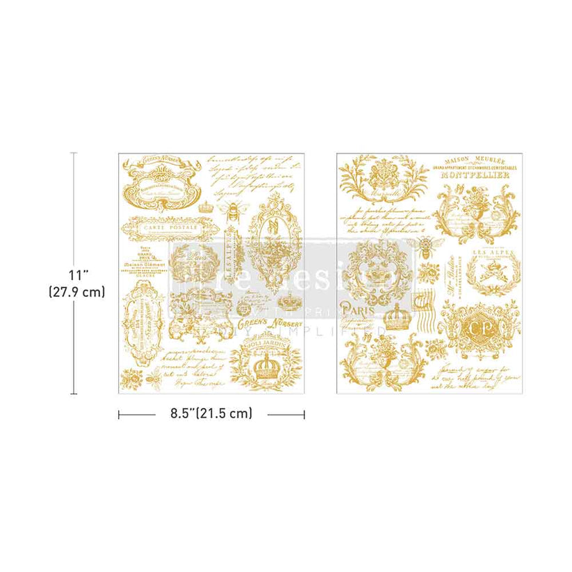Transfer H20 8.5x11 - Gilded Memories