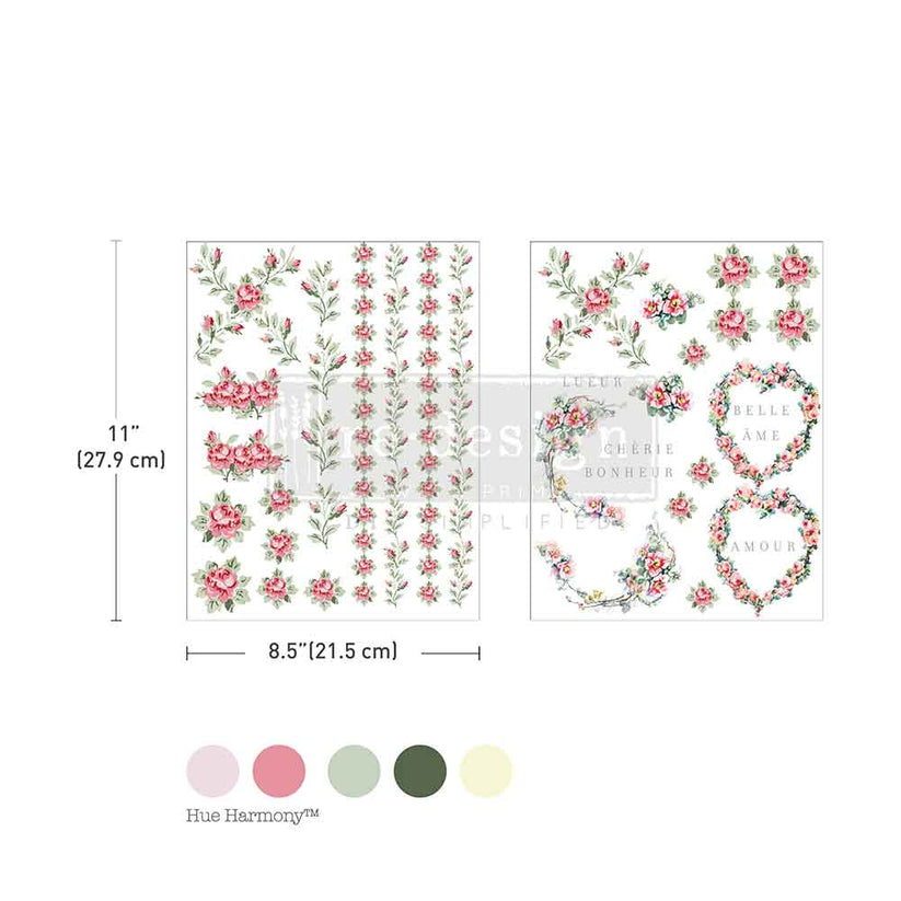 Transfer H20 8.5x11 - Nostalgic Blooms