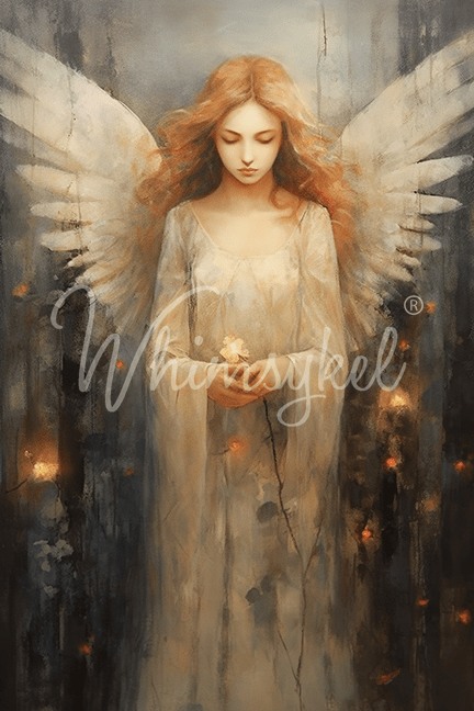 Whimsykel Transfer 21x29 - Angelic Contemplation
