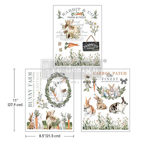 Transfer Middy 8.5x11 - Blossom Bunnies