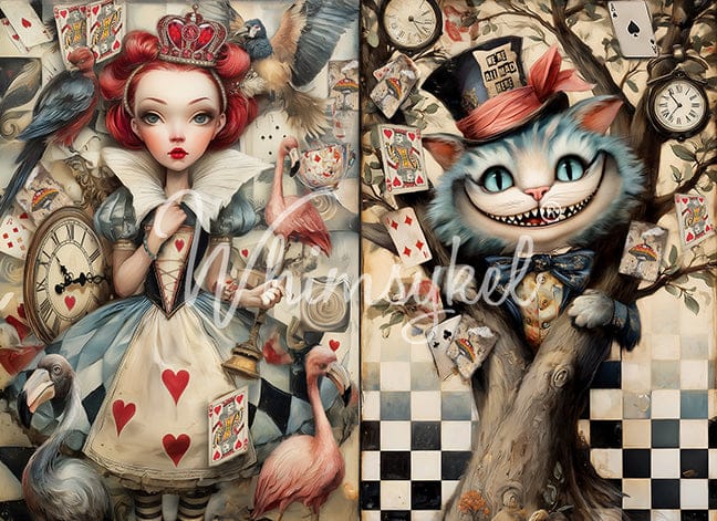 Whimsykel Decoupage Paper 21x29 - Chester & The Queen