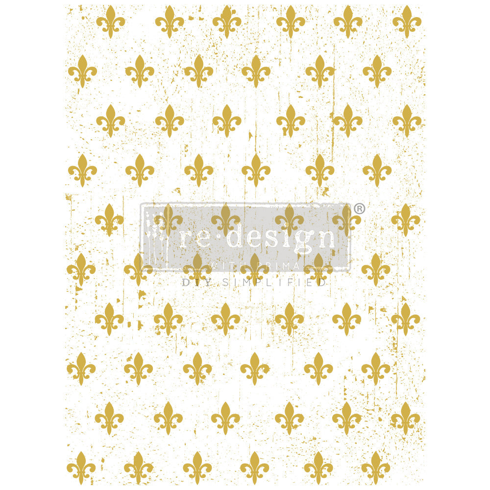 Transfer 18x24 - Foil - Fleur De Lis