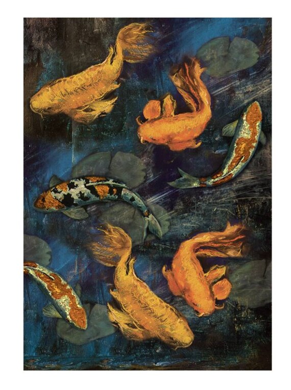 Koi Pond Fiber Paper - 23.4" x 33.1"