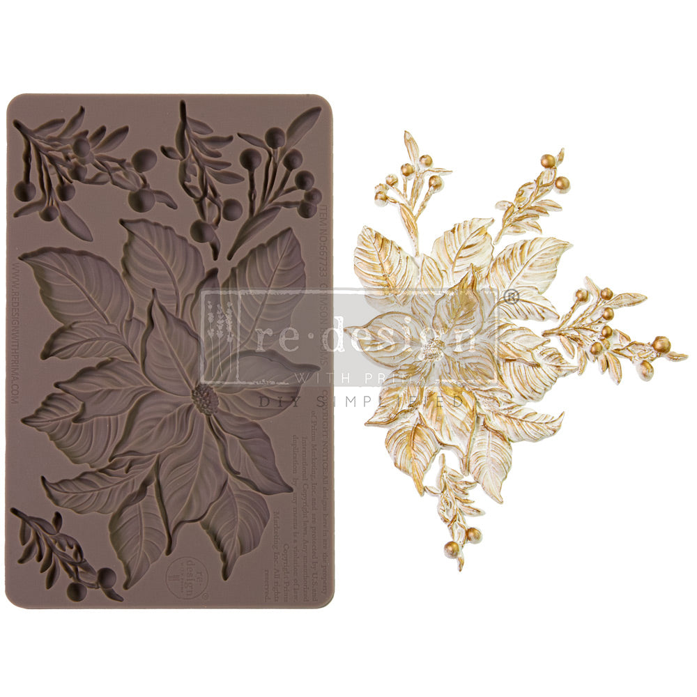 ReDesign with Prima Mould - Crimson Blooms