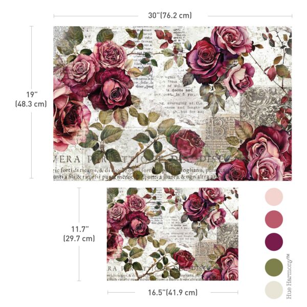 Crimson Elegance Tissue Paper 19.5" x 30"