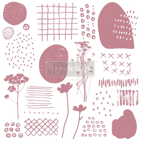 Abstract Scribbles Stamp