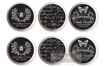 ReDesign with Prima Knob Transfers - Cursive Letters