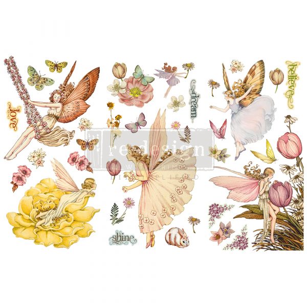 Transfer 6x12 - Fairy Flowers