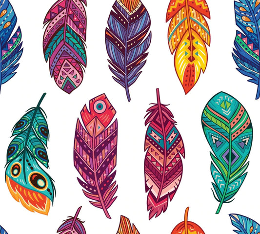 Feathers - Rice Paper 12"x12.8"