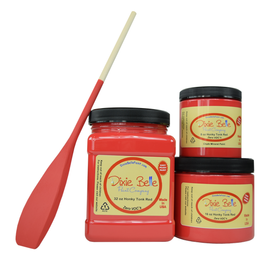 Dixie Belle Chalk Mineral Paint - Honky Tonk Red