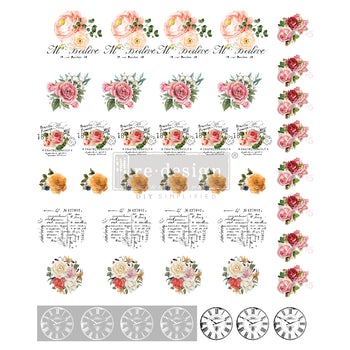 ReDesign with Prima Knob Transfers - Vintage Rose