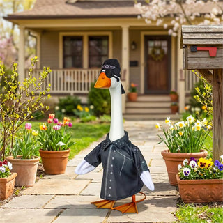 Giddy the Porch Goose Biker Outfit