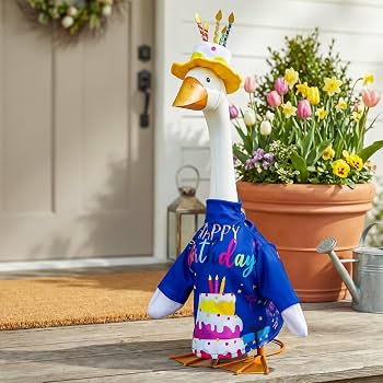 Giddy the Porch Goose Birthday Celebration Outfit