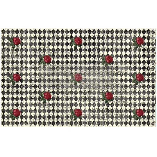 Queen's Court of Roses Tissue Paper 19.5x30