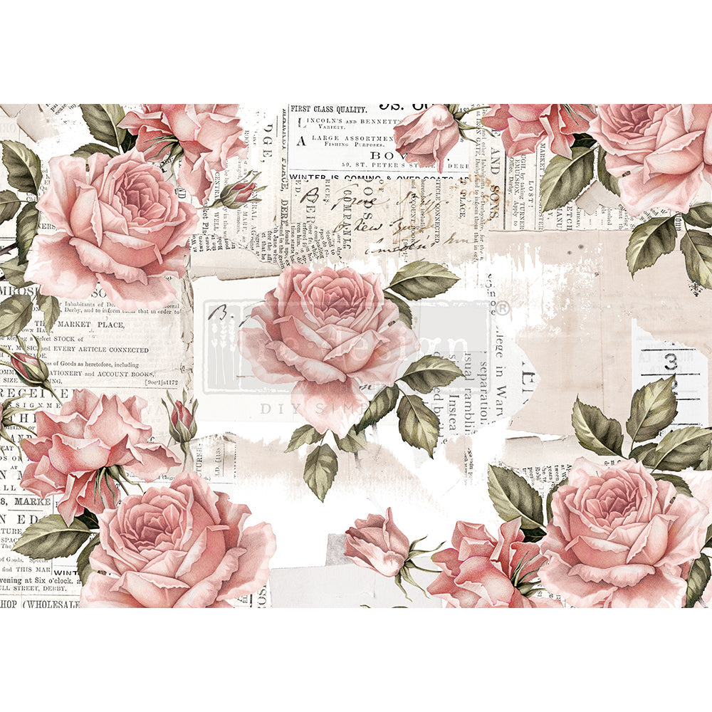 Floral Sweetness Rice Paper - 11.5x16.26