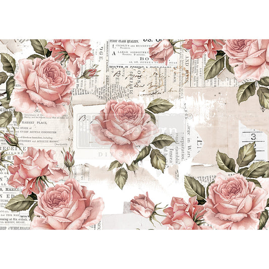 Floral Sweetness Rice Paper - 11.5x16.26