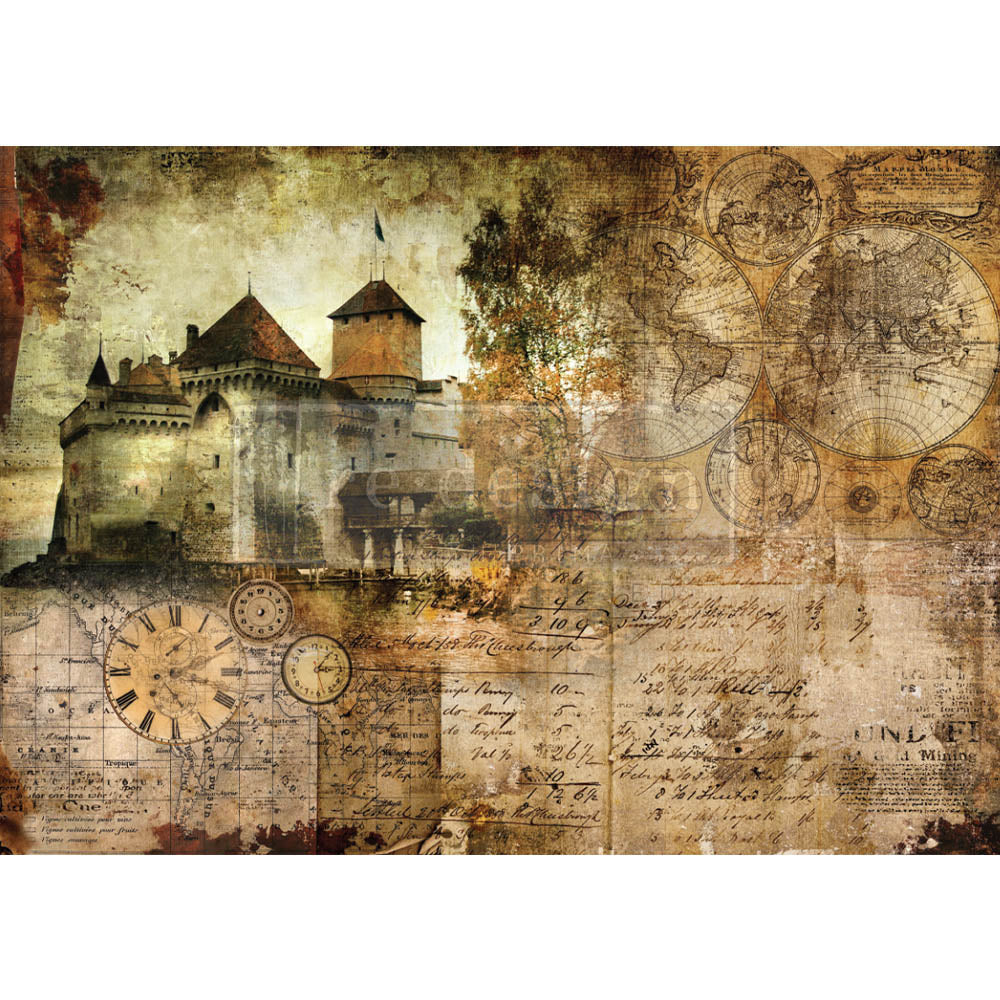 Hilltop Castle - ReDesign Rice Paper 23.4x33.1