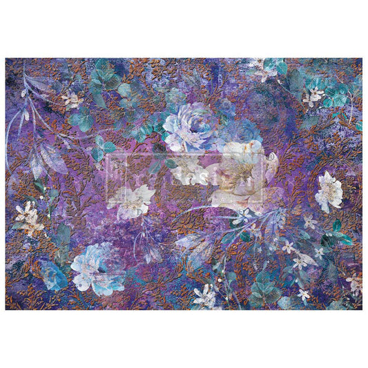 Magical Floral Fiber Tissue Paper - 23.4 x 33.1