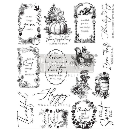 Clear Cling Stamp - Fall Sweet Fall