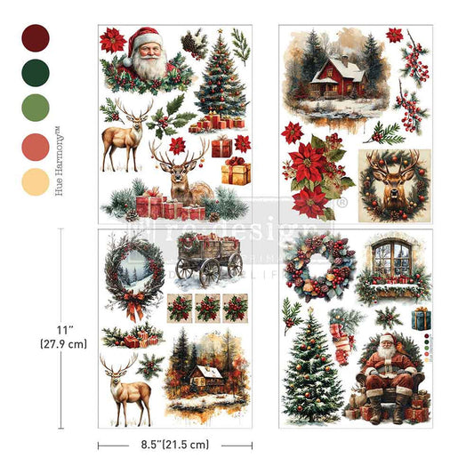 Transfer 8.5"x11" - Yuletide Nostalgia