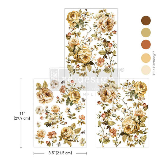 Transfer 8.5"x11" - Belle Epoque Blooms
