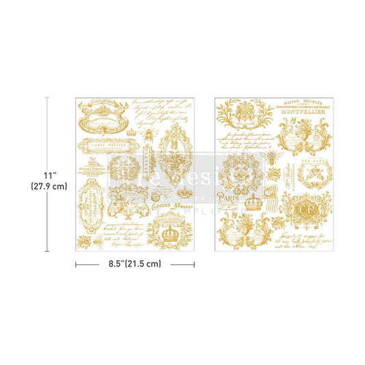 Transfer H20 8.5x11 - Gilded Memories