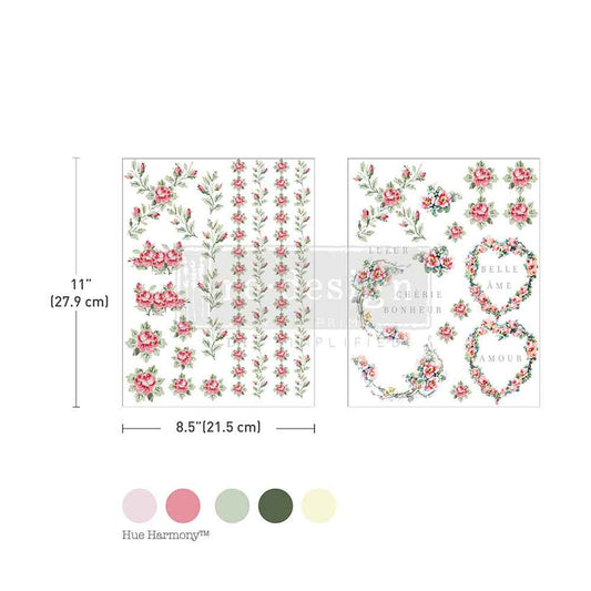 Transfer H20 8.5x11 - Nostalgic Blooms