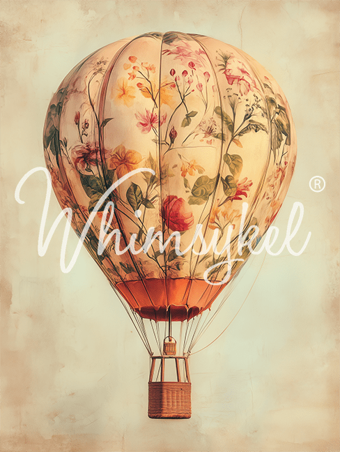 Whimsykel Transfer 21x29 - Botanical Balloon