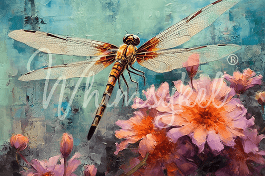 Whimsykel Transfer 21x29 - Dragonfly Dance