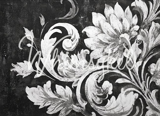 Whimsykel Transfer 21x29- Noir Brocade Reverse
