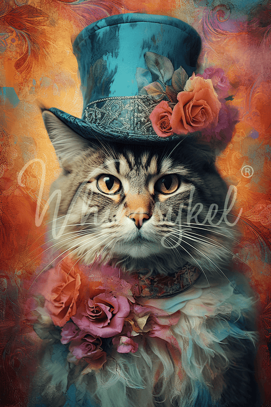 Whimsykel Transfer 21x29 - Duo Cats