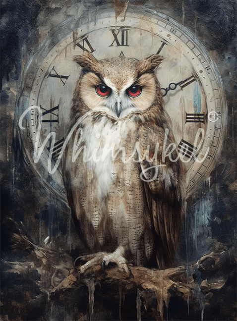 Whimsykel Transfer 29 x 21 - Timekeeper