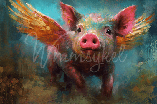 Whimsykel Transfer 29 x 21 - Pigasus