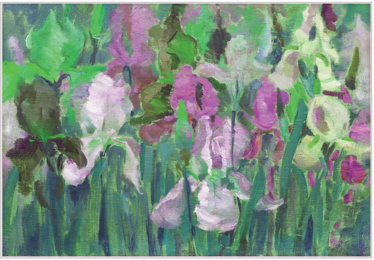 Blooming Iris Rice Paper - 22.8 x 33.3 – Victorian Porch