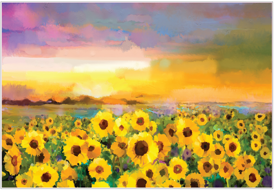 Sunflower Sunset Rice Paper - 22.8 x 33.3