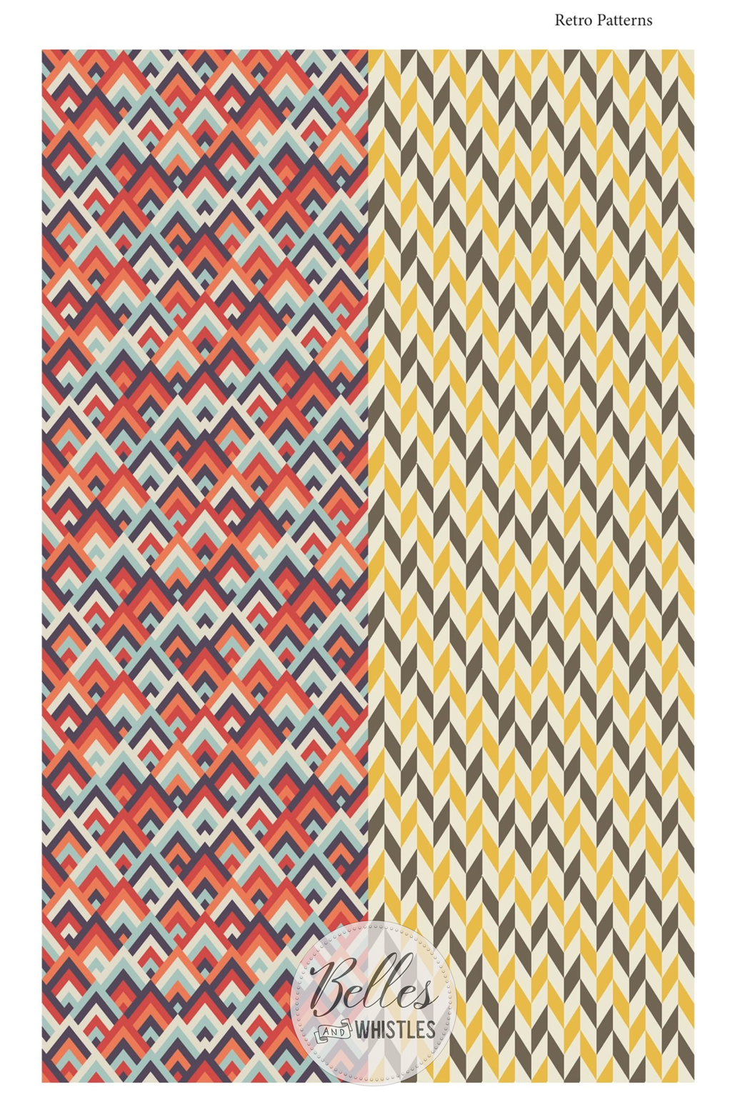 Belles & Whistles Transfer 24x38 - Retro Patterns – Victorian Porch