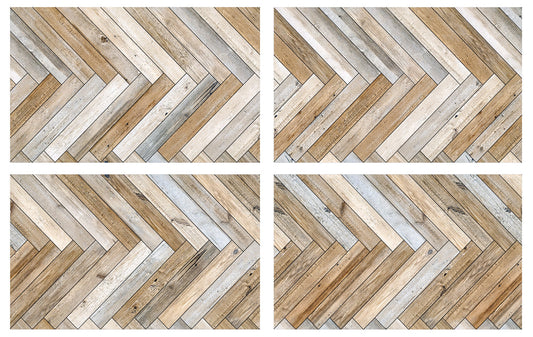 Belles & Whistles Transfer 24x38 - Rustic Herringbone