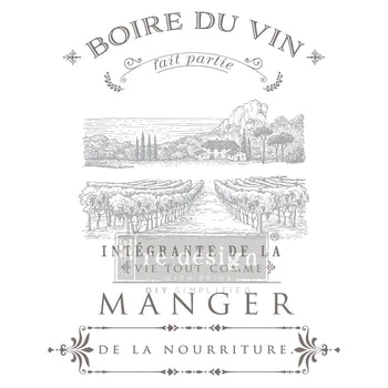 Transfer 27.5x33.5 - Boire du Vin