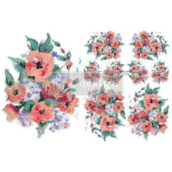 Transfer H20 8.5x11 - Brilliant Blooms