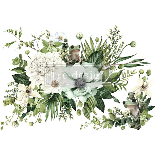 Transfer 24x35 - Froggy Meadow Greens