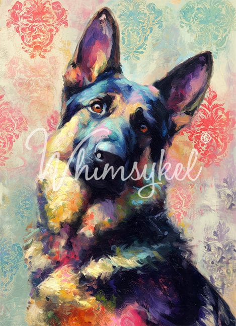 Whimsykel Decoupage Paper 21x29 - German Shepherd