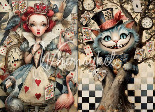 Whimsykel Decoupage Paper 21x29 - Chester & The Queen