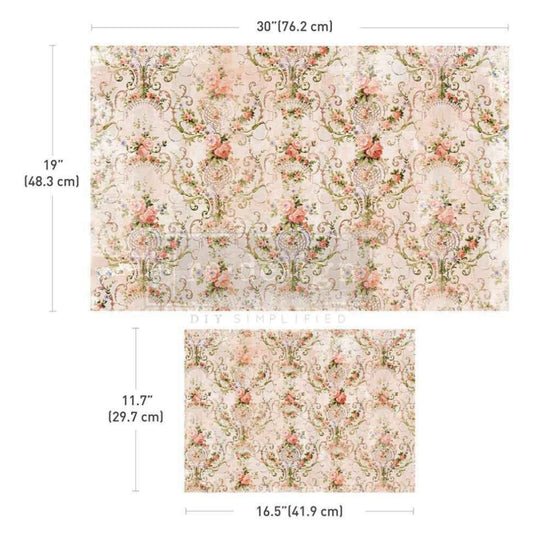 Blushing Bloom Paper 19.5" x 30"