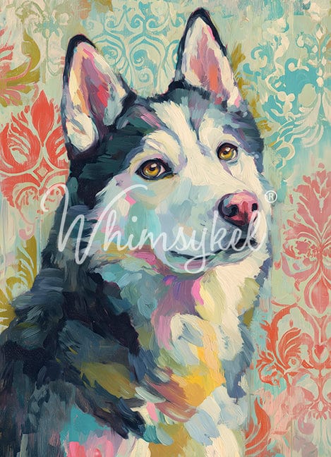 Whimsykel Decoupage Paper 21x29 - Husky