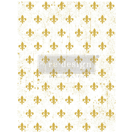 Transfer 18x24 - Foil - Fleur De Lis