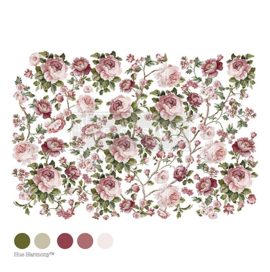 Transfer 24x35 - Blushing Blooms Symphony