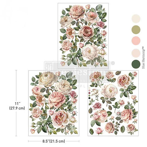 Transfer 8.5x11 - Blush Blossoms